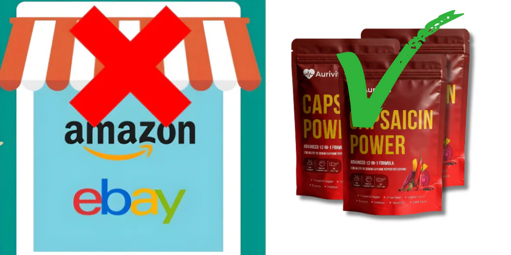 Aurivita Capsaicin Power 4-pack bundle